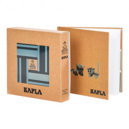 KAPLA BOEK EN KLEUREN (DONKERBLAUW EN LICHTBLAUW)