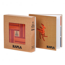 BUCH UND FARBEN (ORANGE UND ROT)